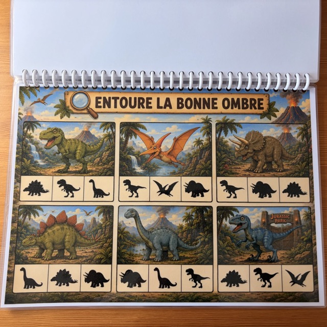 Livrets d'activités Jurassic park 14