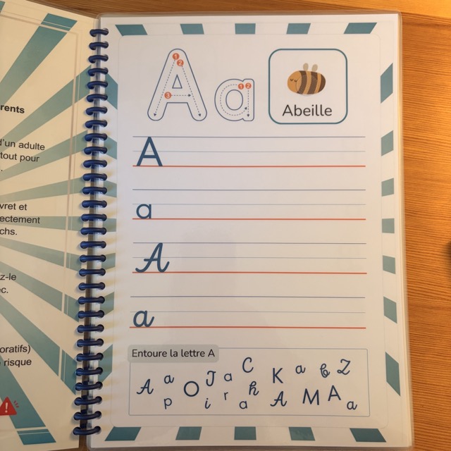 Livrets  d'apprentissage alphabet et chiffres 11