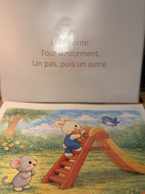 Histoire Kamishibai Léo apprend le courage 4