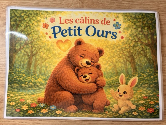 Histoire Kamishibai - Les Câlins de petit Ours