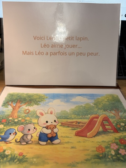 Histoire Kamishibai Léo apprend le courage 2