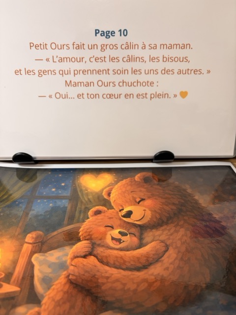 Histoire Kamishibai - Les Câlins de petit Ours 8