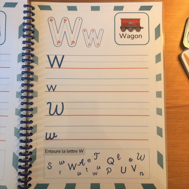 Livrets  d'apprentissage alphabet et chiffres 15