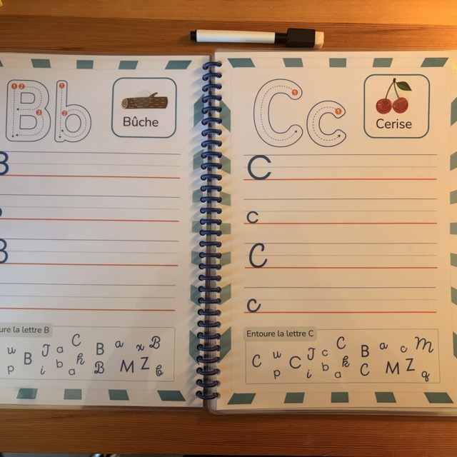 Livrets  d'apprentissage alphabet et chiffres 12