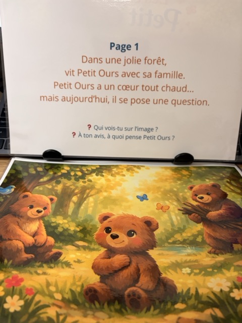 Histoire Kamishibai - Les Câlins de petit Ours 2