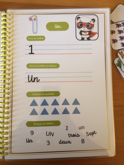 Livrets  d'apprentissage alphabet et chiffres 3