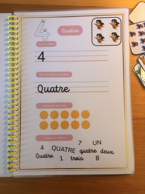 Livrets  d'apprentissage alphabet et chiffres 6