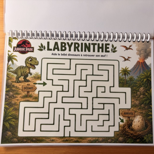 Livrets d'activités Jurassic park 12