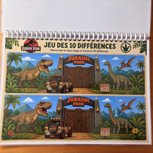 Livrets d'activités Jurassic park 13