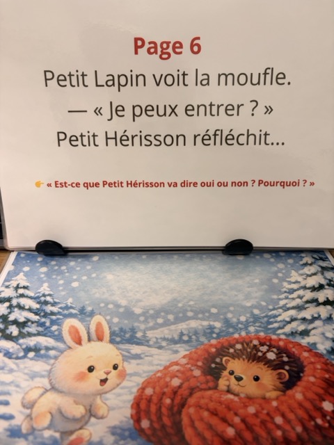 Histoire Kamishibai - La moufle partagée 7