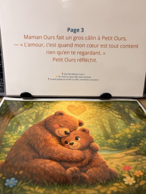 Histoire Kamishibai - Les Câlins de petit Ours 4