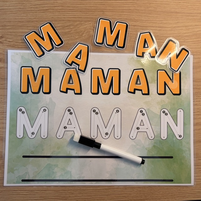 Jeu éducatif- repérage lettres prénom 2