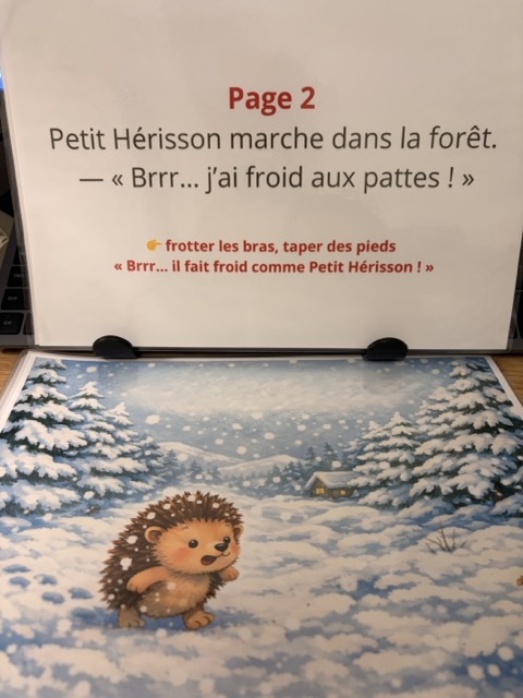 Histoire Kamishibai - La moufle partagée 3
